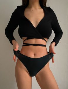 Бралетт-топ с уплотнением Soft Stretch Black