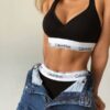 Трусики-завышенные Modern Cotton Black