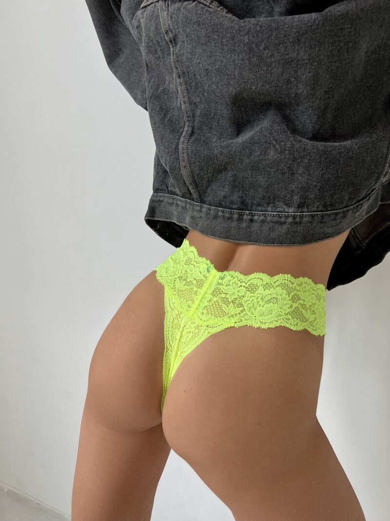 Трусики-стринги Cutie Neon Yellow