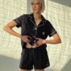 Костюм с шортами хлопковый Navy Dot