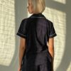 Костюм с шортами хлопковый Navy Dot