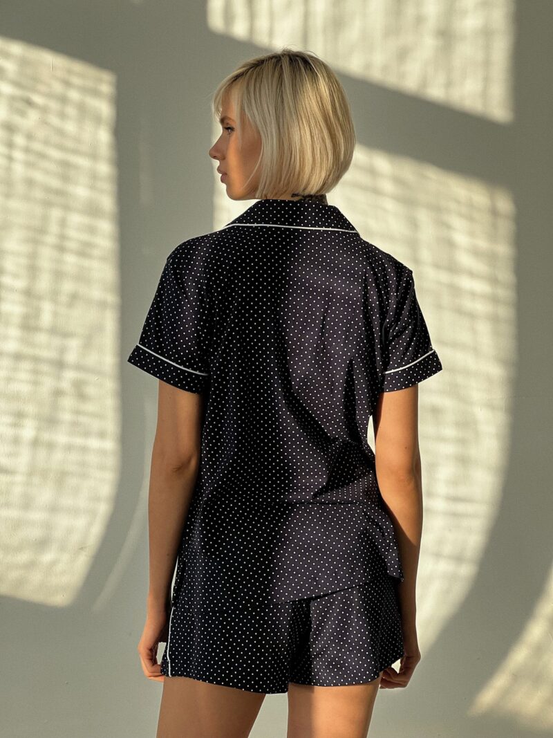 Костюм с шортами хлопковый Navy Dot