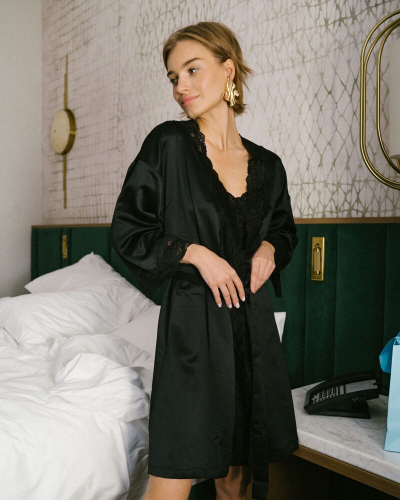 Кимоно Lace Black