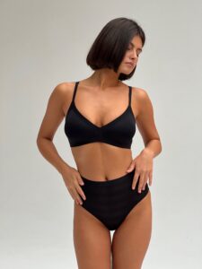 Бюстгальтер-топ Soft Stretch Stripes Black