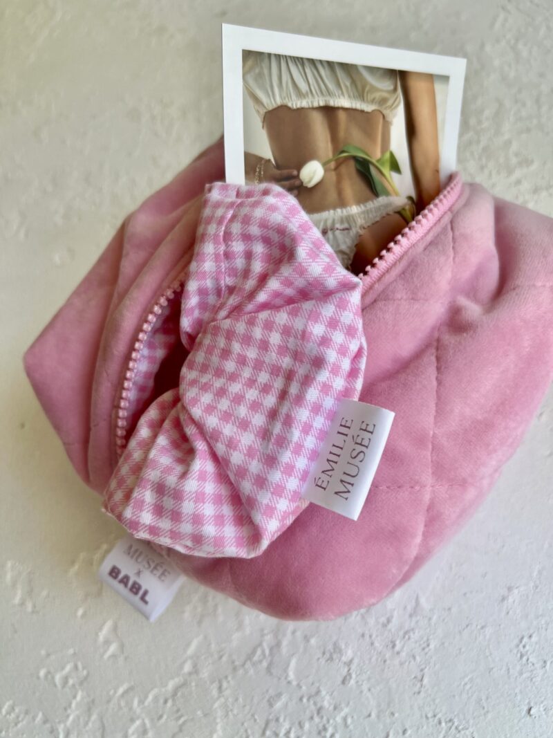 Косметичка Velur Pink Mini x ÉMILIE MUSÉE