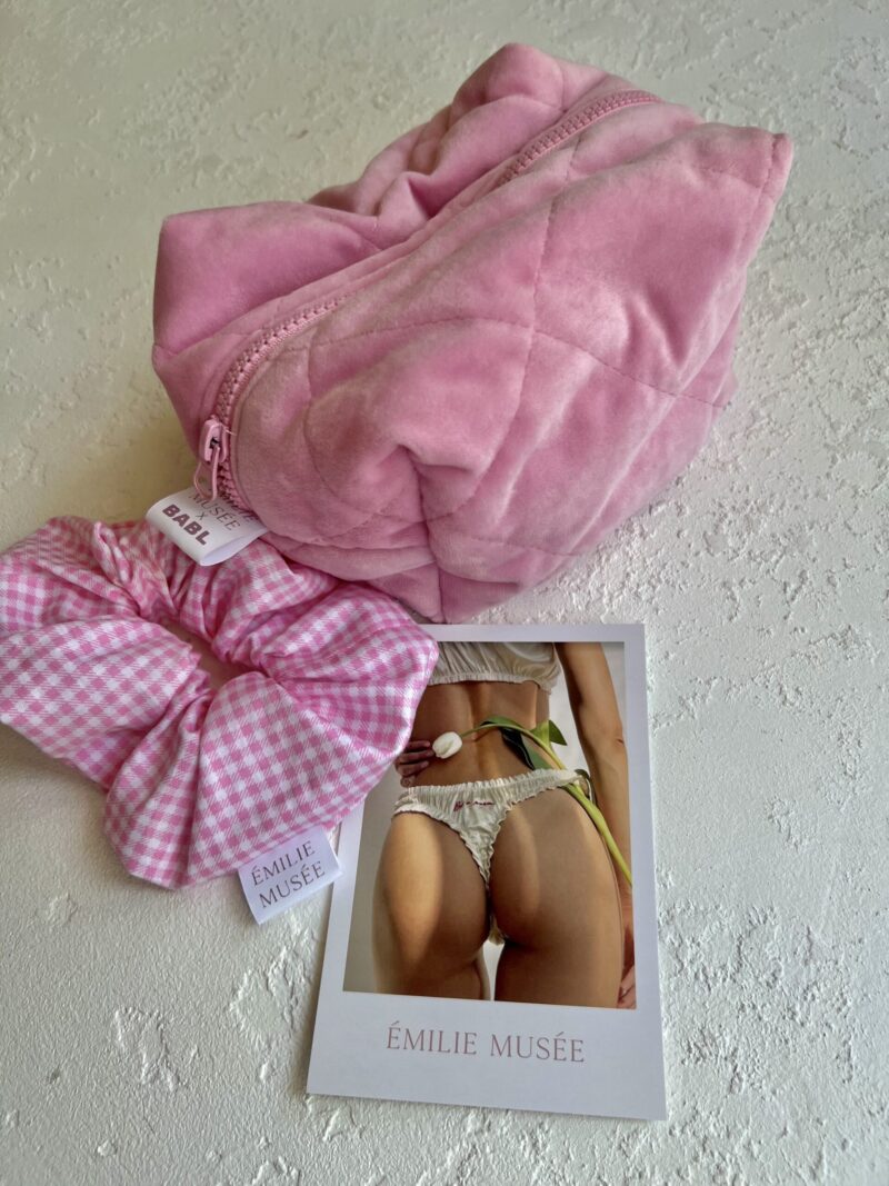 Косметичка Velur Pink Mini x ÉMILIE MUSÉE