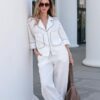 Костюм льняной Mishel White