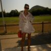 Костюм с юбкой из вуали М White