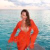 Костюм из тонкого шёлка М Air Orange