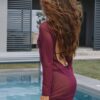 Платье Gisele Mini Amaranth Mesh Terracotta