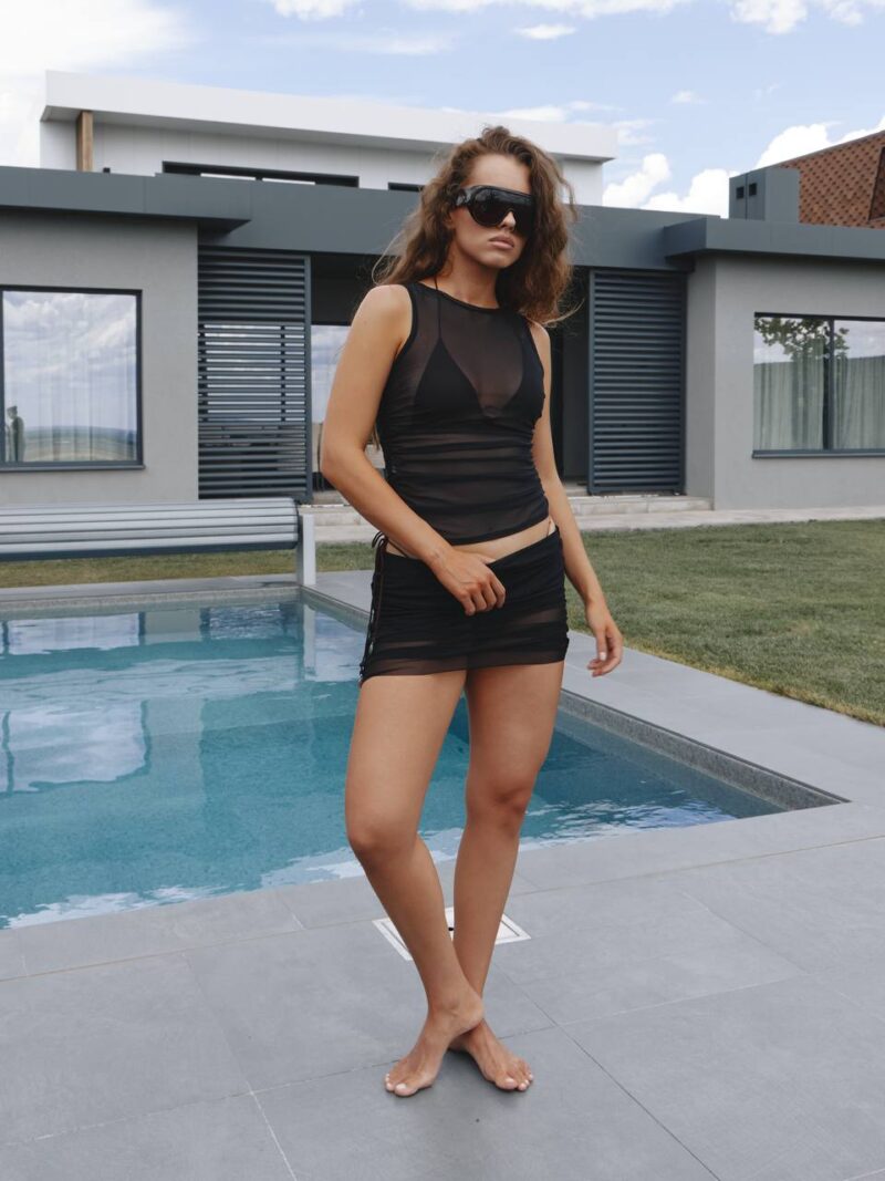 Топ Claudia Mesh Black