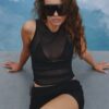 Топ Claudia Mesh Black