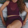 Топ Claudia Amaranth Mesh Terracotta