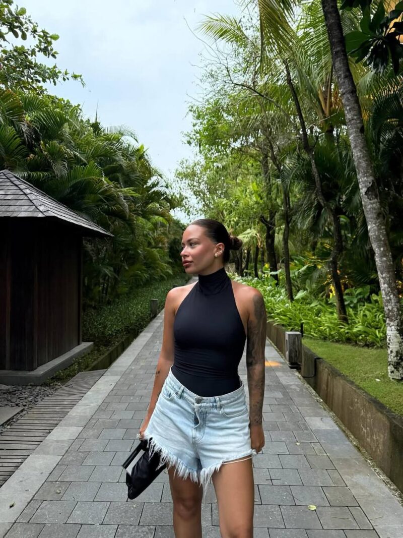 Боди Halter Black