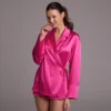 Рубашка из шёлка Betty Pink