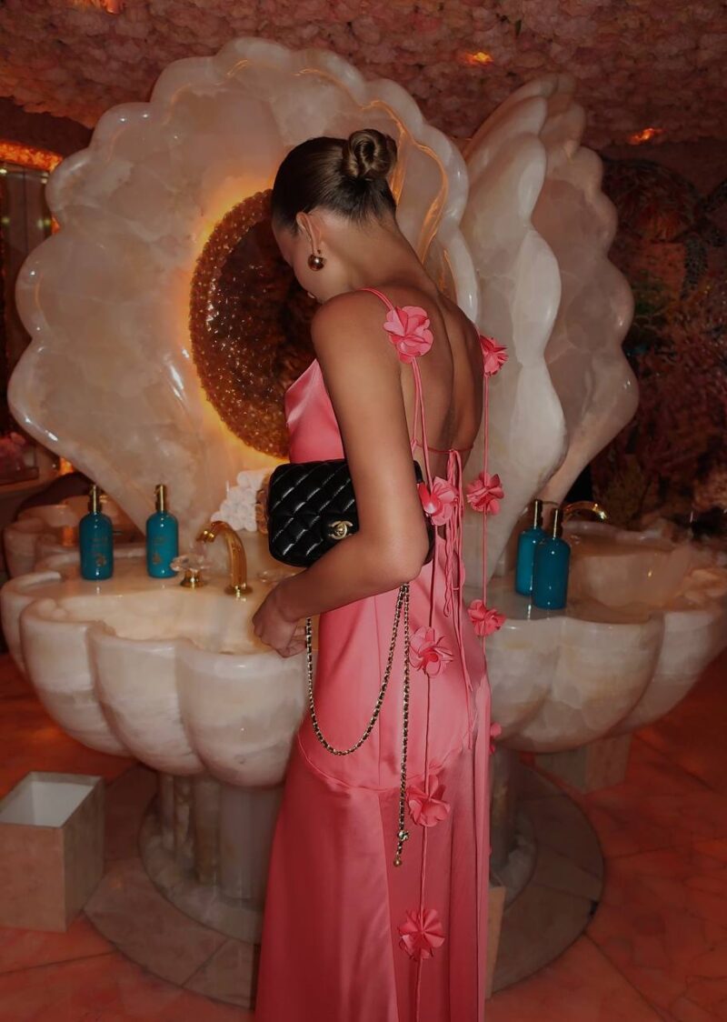 Платье Maxi Flower Coral