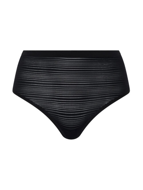 Трусики-стринги завышенные Soft Stretch Stripes Black