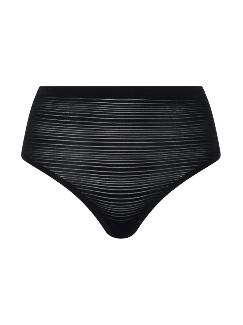 Трусики-стринги завышенные Soft Stretch Stripes Black