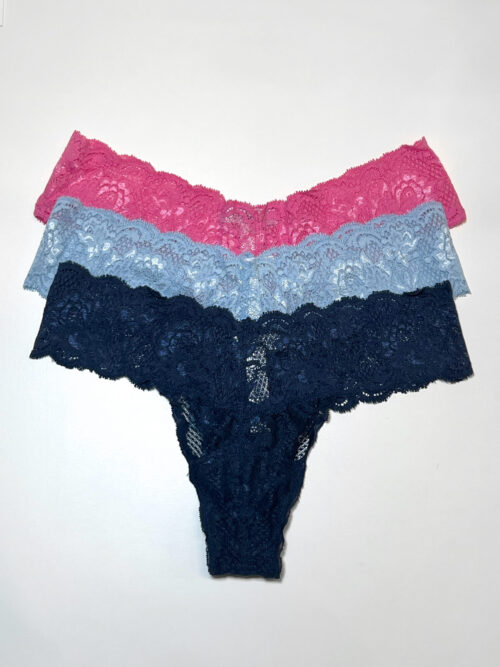 Набор из 3-х трусиков-стрингов NSN Rani Pink/Aasmani Blue/Navy Blue