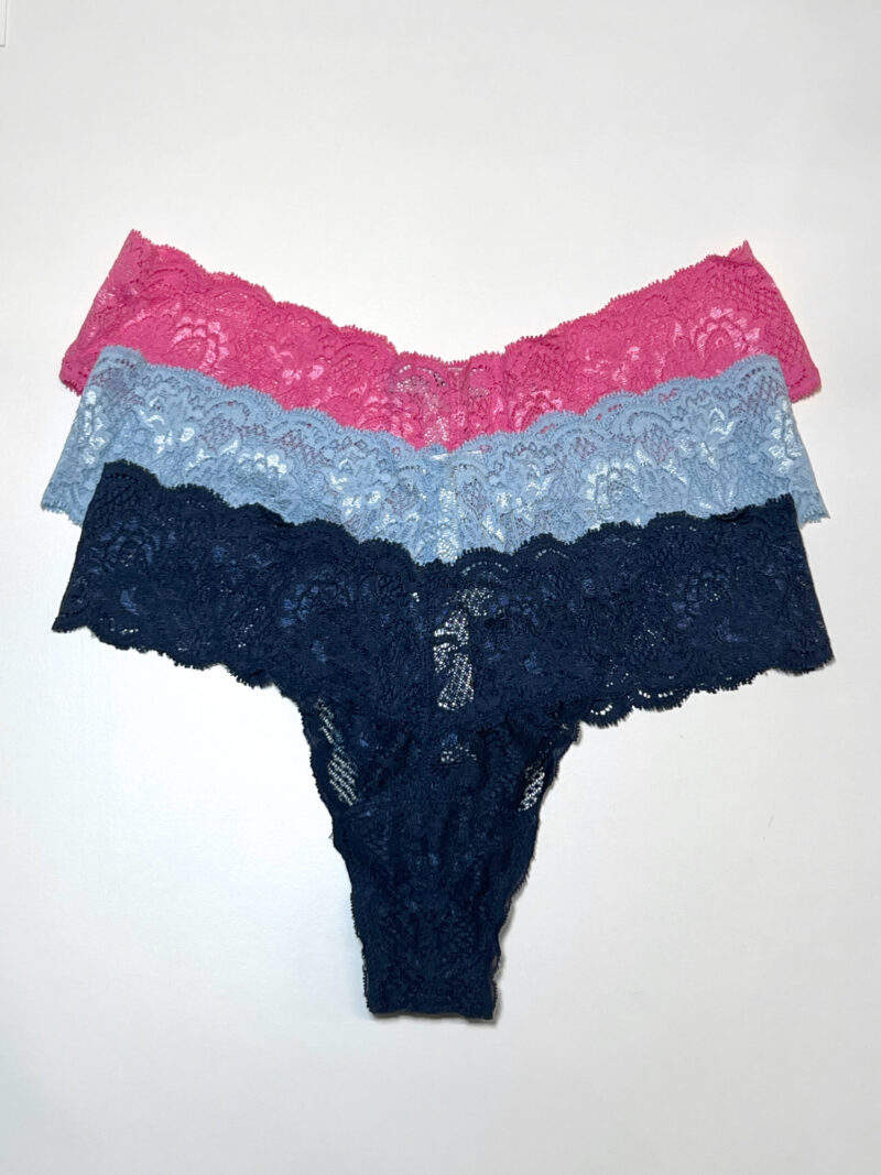Набор из 3-х трусиков-стрингов NSN Rani Pink/Aasmani Blue/Navy Blue