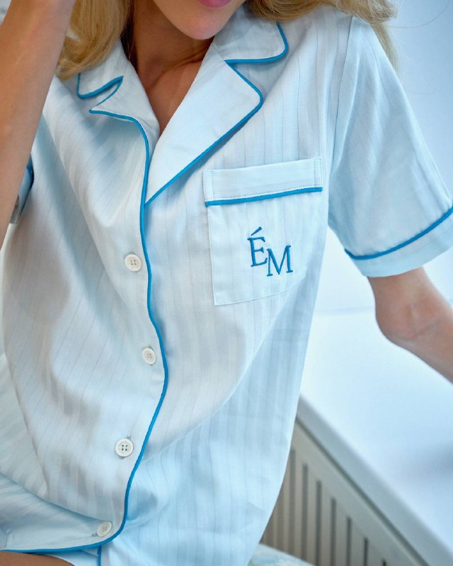 Костюм из хлопка Stripe Blue Костюм из хлопка Stripe Blue