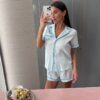 Костюм из хлопка Stripe Blue