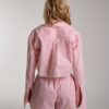 Костюм из хлопка с кружевом Stripe Pink