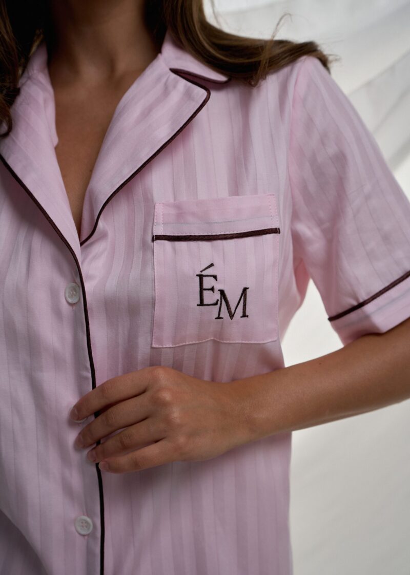 Костюм из хлопка Stripe Pink