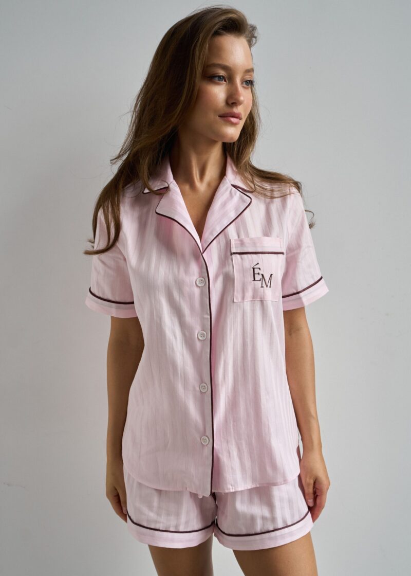 Костюм из хлопка Stripe Pink
