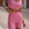 Топ и шорты EG Pink