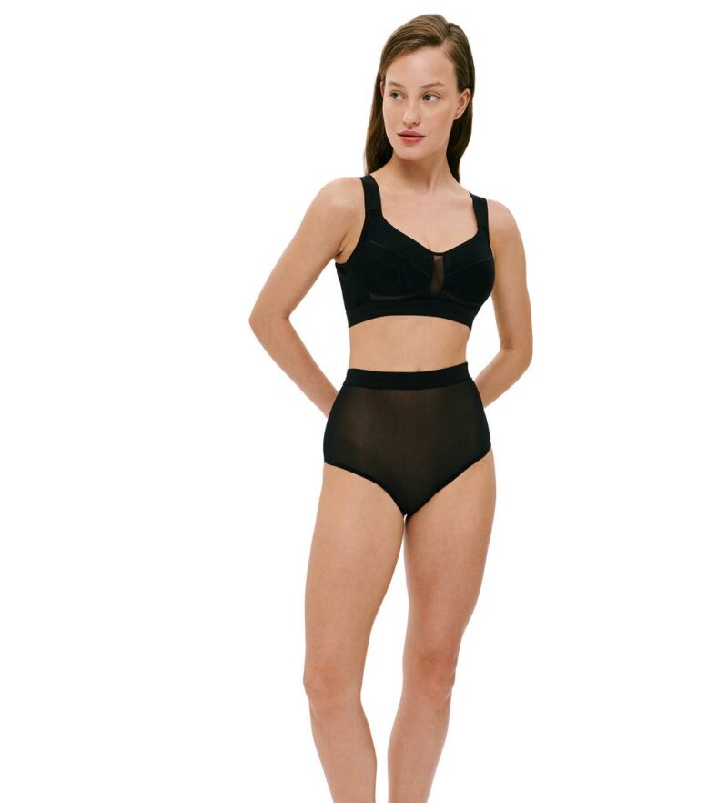 Трусики завышенные Viviene Brand Black/Black Трусики завышенные Viviene Brand Black/Black