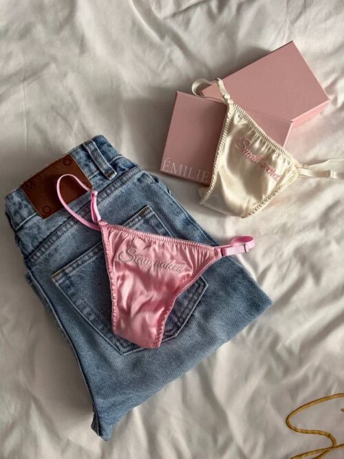 Набор из 2-х трусиков-стрингов EM Naked Pink / Secret Milk