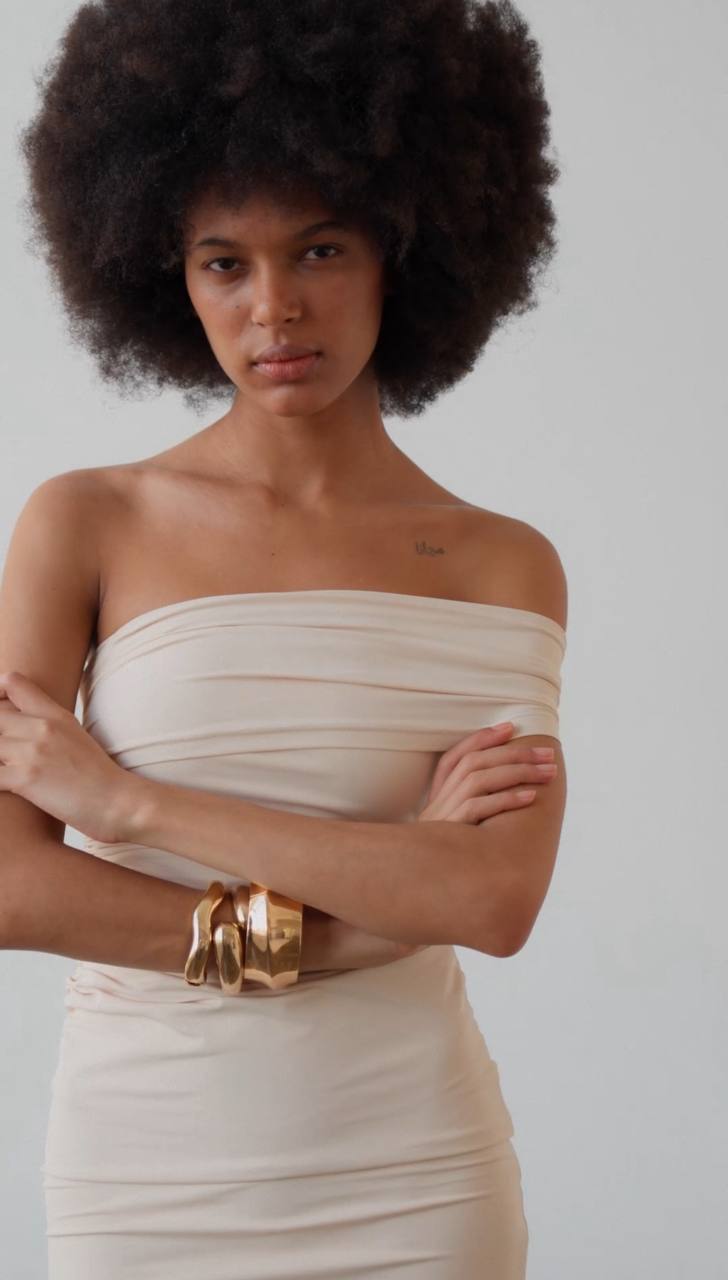 Платье Draped asymmetrical Milk