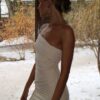 Платье Draped asymmetrical Milk