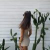 Платье Draped asymmetrical Milk