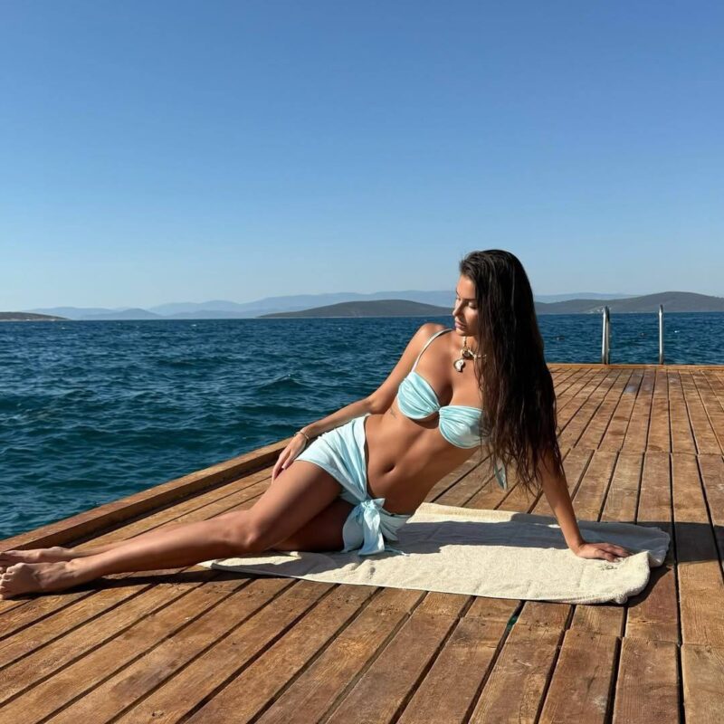 Парео шёлковое Blue JM