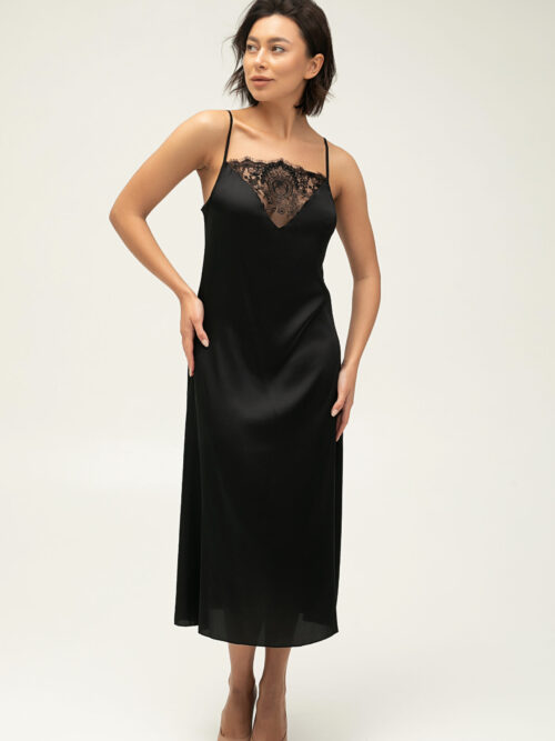 Сорочка CARRIE Black Maxi