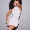 Платье Draped asymmetrical Milk