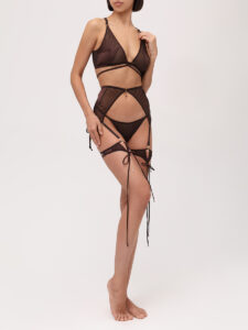 Подвязки на ногу Freedom Mesh Chocolate