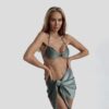 Топ с кольцом LUNA Khaki Shine