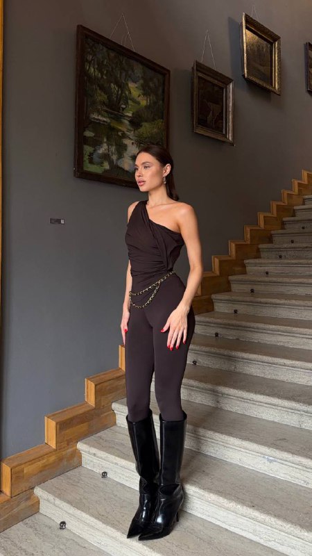 Комбинезон Long Jumpsuit ISA Coffee