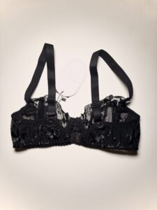 Трусики-стринги Black Flowers