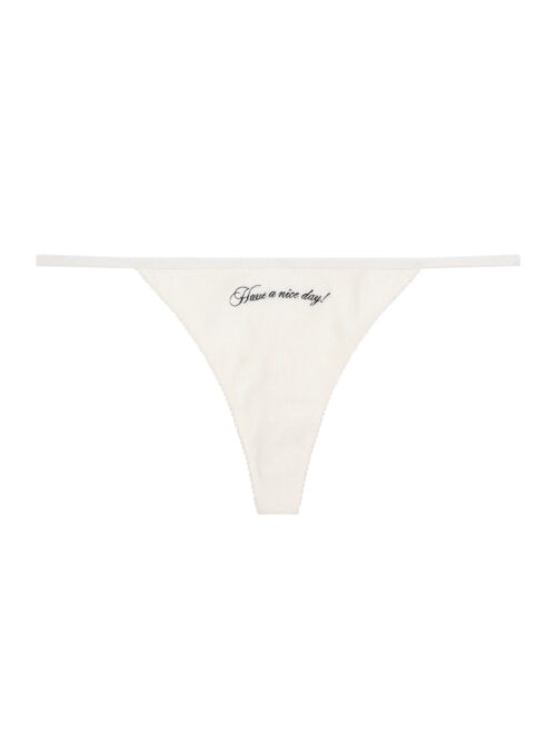 Трусики-стринги Roomservice Off White Rib