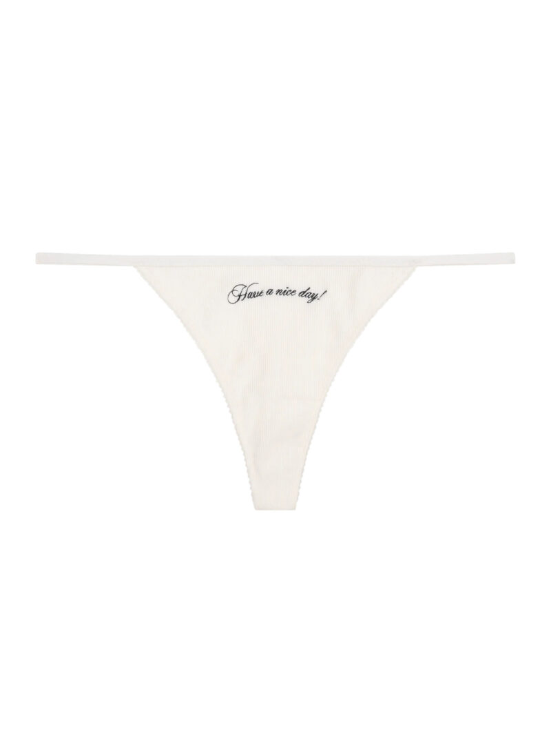 Трусики-стринги Roomservice Off White Rib