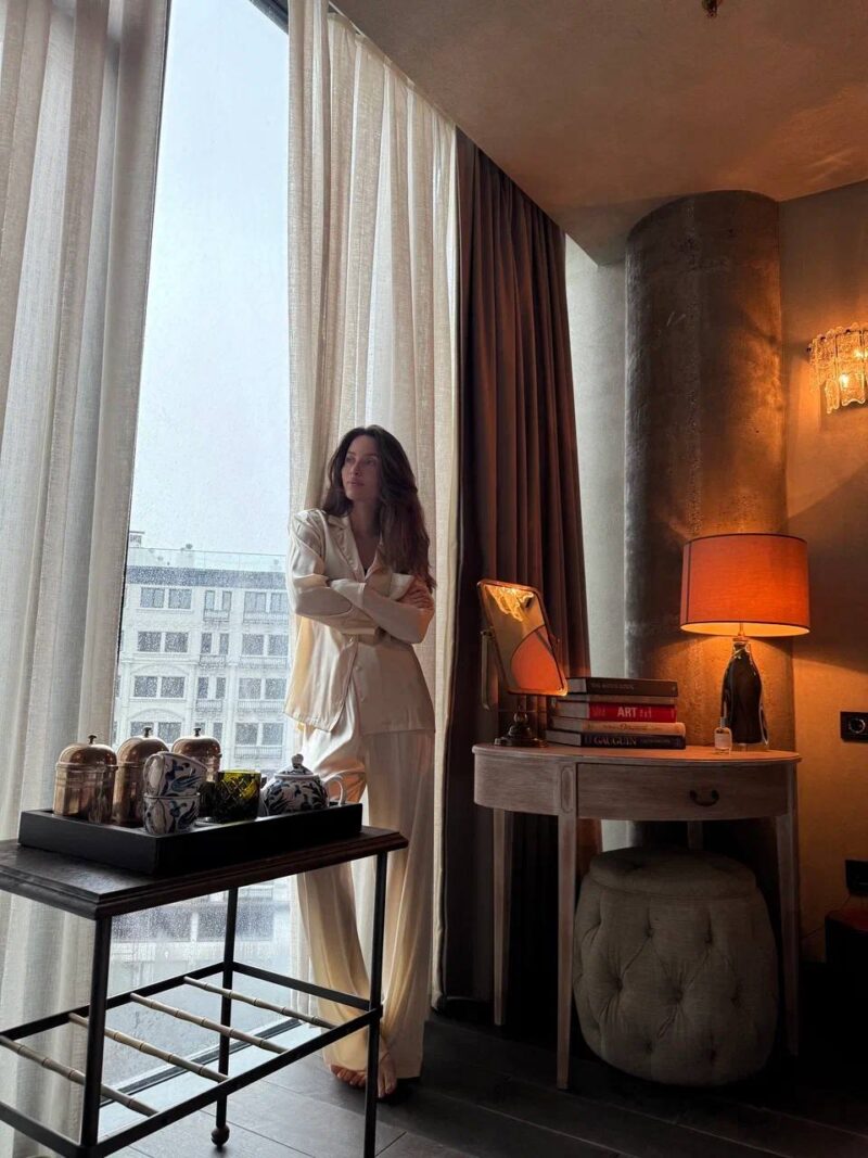 Пижама из шёлка Bonbon Champagne