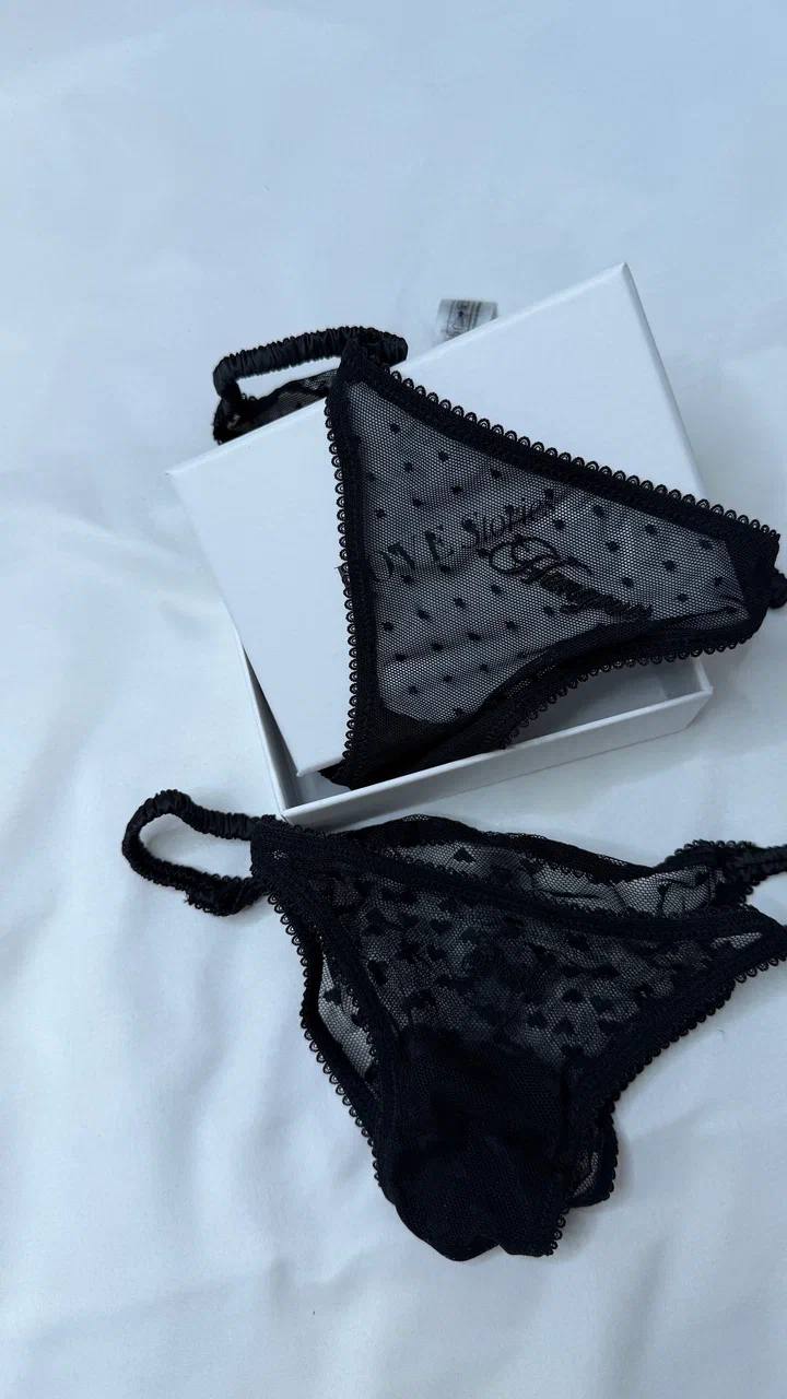 Набор из 2-х трусиков-танга Clio Black Набор из 2-х трусиков-танга Clio Black