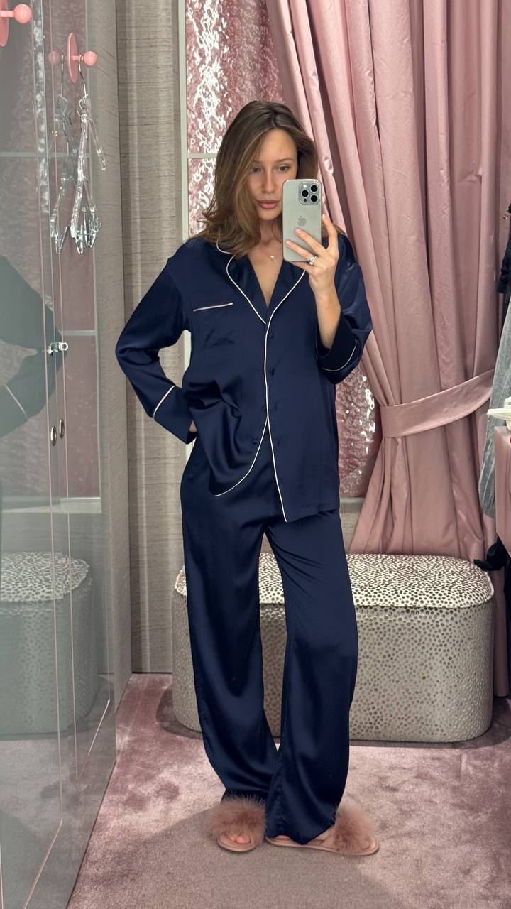 Пижама из шёлка Bonbon Blueberry