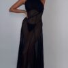 Сорочка Mesh Black Maxi Сорочка Mesh Black Maxi