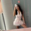 Костюм с юбкой Belle Pink