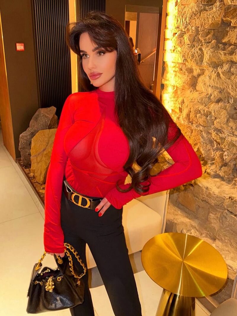 Боди из сетки и микрофибры Red